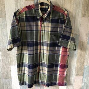 World Island Madras Plaid Oxford Shirt
